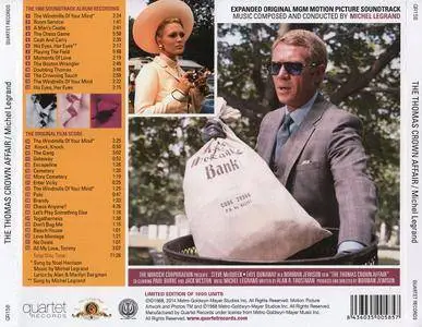 Michel Legrand & Noel Harrison: The Thomas Crown Affair - Original MGM Motion Picture Soundtrack (1968) Expanded 2014