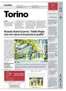 la Repubblica Torino - 27 Aprile 2018