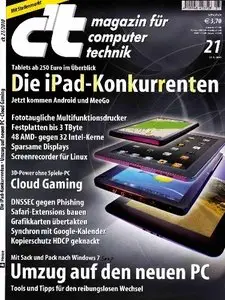 ct Magazin fuer Computertechnik No 21 2010