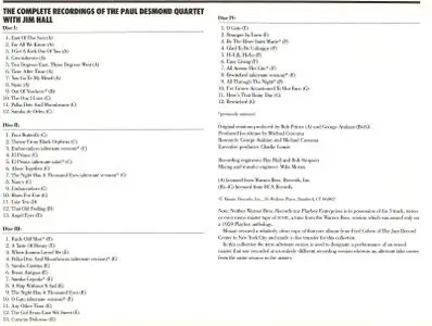 Paul Desmond Quartet with Jim Hall - The Complete Recordings (1988) {4CD Set, Mosaic MD4-120 rec 1959-1965}