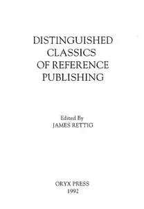 Distinguished Classics of Reference Publishing