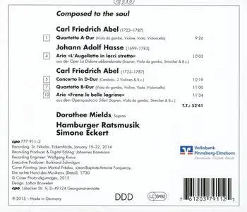 Dorothee Mields, Hamburger Ratsmusik & Simone Eckert - Composed to the Soul (2016)