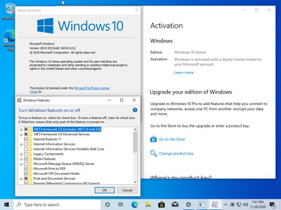 Windows 10 Home 20H2 10.0.19042.631 (x86/x64) Multilanguage Preactivated November 2020