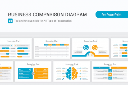 Business Comparison diagram PowerPoint Template