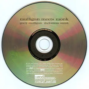 Thelonious Monk & Gerry Mulligan - Mulligan Meets Monk (1957, XRCD remaster 1997) [Repost]