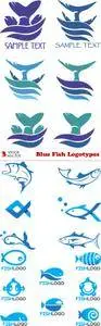 Vectors - Blue Fish Logotypes