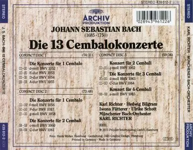 Karl Richter, Münchener Bach-Orchester - Johann Sebastian Bach: Die 13 Cembalokonzerte (1993)