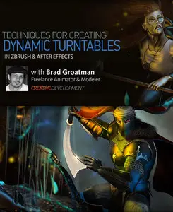 DigitalTutors: Creative Development: Animated Turntable Techniques in ZBrush and After Effects with Brad Groatman