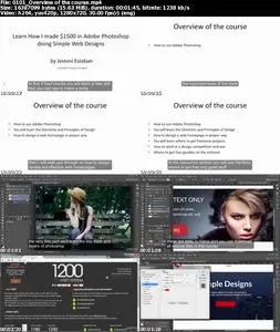 Learn How I Made $1500 in Photoshop doing Simple Web Designs