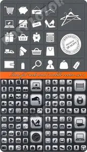 Icon for web and mobile vector set 4