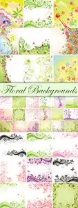 Floral Backgrounds Vector 2