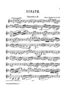 Sonate pour Clarinette no.2 - Op 120