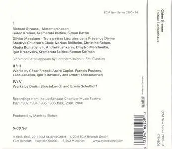 Gidon Kremer - Edition Lockenhaus (2011) {5CD Box Set, ECM New Series 2190-94}