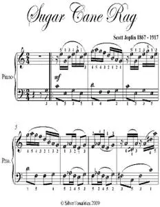 «Sugar Cane Rag Scott Joplin Easy Piano Sheet Music» by Scott Joplin