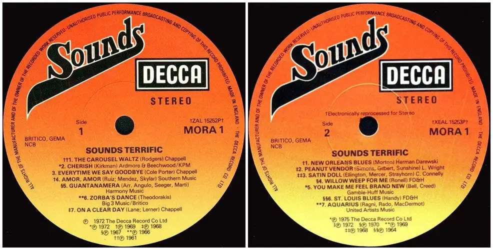 VA - Sounds Terrific (1977) {Decca}