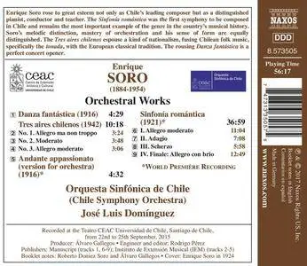 Chile Symphony Orchestra & José Luis Domínguez - Soro: Sinfonía romántica (2017)