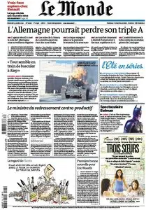 Le Monde du Mercredi 25 Juillet 2012