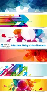 Vectors - Abstract Shiny Color Banners