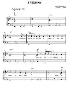 Freedom - Darrell Evans (Easy Piano)