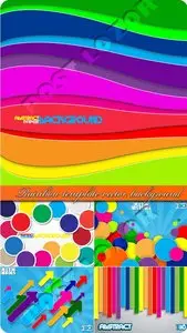 Rainbow template vector background