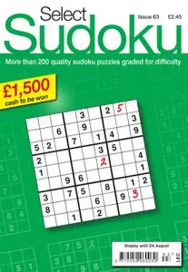 Select Sudoku – 27 July 2017