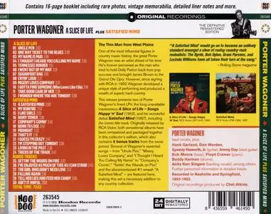 Porter Wagoner - A Slice Of Life (1962) & Satisfied Mind (1957) + 6 Bonus Tracks {Hoodoo Records 263545 rel 2016}