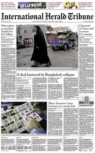 International Herald Tribune Asia from Tuesday, 21. May 2013