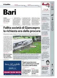 la Repubblica Bari - 21 Gennaio 2018