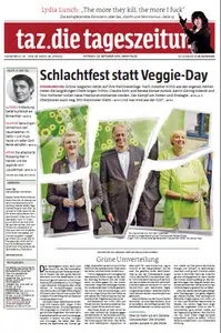 Tageszeitung TAZ vom 25 September 2013