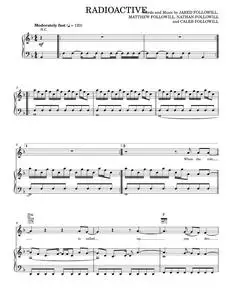 Radioactive - Kings of Leon (Piano-Vocal-Guitar)