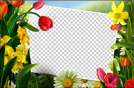 Flower Frame For Photoshop