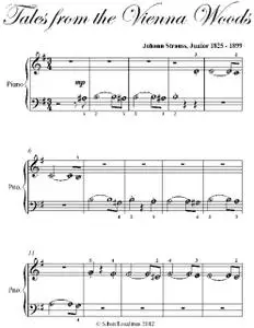 «Tales from the Vienna Woods Beginner Piano Sheet Music» by Johann Strauss Junior