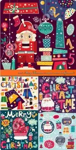 2015 Merry Christmas creative vector background 7