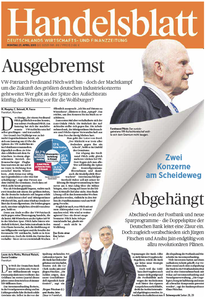 Handelsblatt vom Montag, 27. April 2015