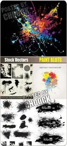 Paint blots - Stock Vector