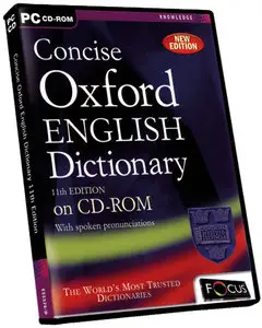 Concise Oxford English Dictionary 11th Edition on CD-ROM with spoken pronunciations