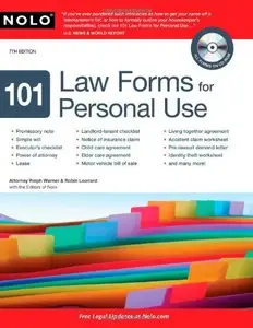 101 Law Forms for Personal Use, Seventh Edition