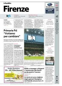 la Repubblica Firenze - 3 Marzo 2019