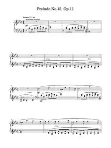 Prelude In D Flat Major No. 15 Op. 11 - Alexander Scriabin (Piano Solo)