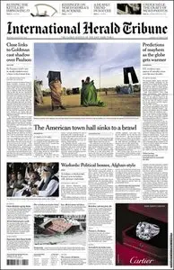 International Herald Tribune, Monday, August 10, 2009