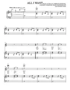 All i want - Kodaline (Piano-Vocal-Guitar)