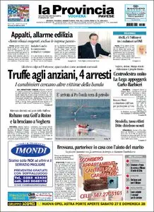 LA PROVINCIA PAVESE 25 FEBBRAIO 2010