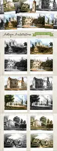 CreativeMarket - Old Antique Architecture Renderings