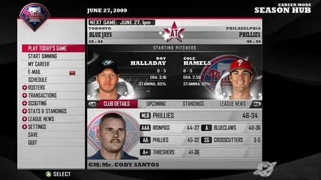 MLB Front Office Manager (Eng/2009) PC
