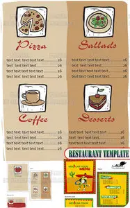 Stock Vector - Restaurant Template