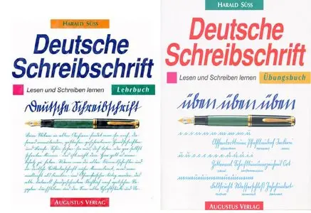Deutsche Schreibschrift, Lehrbuch und Übungsbuch