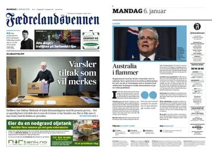 Fædrelandsvennen – 06. januar 2020