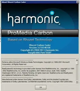 Harmonic ProMedia Carbon 3.23.0.46156
