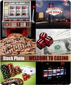 Welcome to casino - Stock Photo