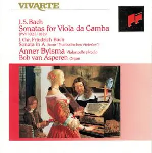 Anner Bylsma, Bob van Asperen - J.S. Bach: Sonatas for Viola da Gamba, J.C.F. Bach: Sonata A-Dur (1990)